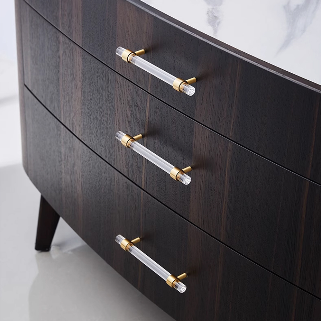 Tay nắm tủ nhựa acrylic trong suốt NK465T