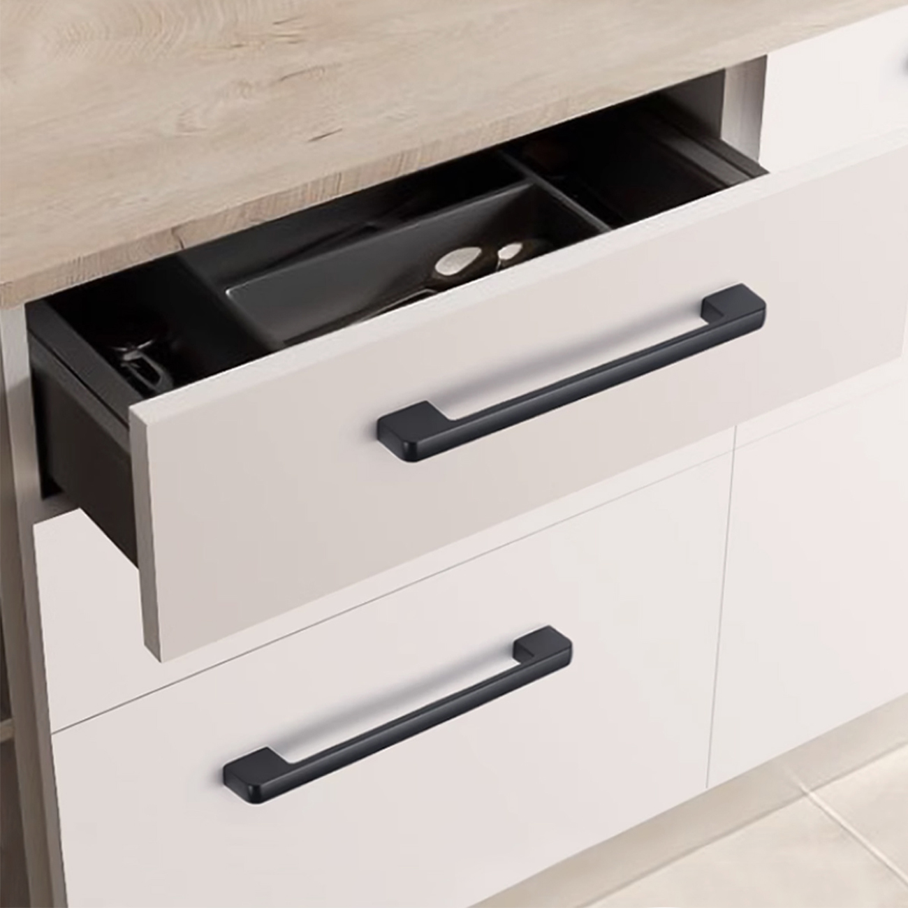 Tay nắm tủ thanh trơn cao cấp NK143