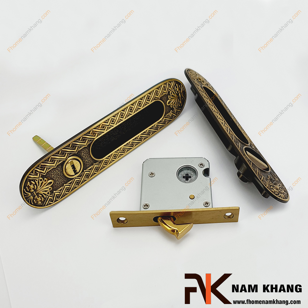 Khóa âm cửa lùa bằng đồng cao cấp NK568T-DR là dòng khóa thông dụng và được ưa chuộng sử dụng tại thị trường Việt Nam.