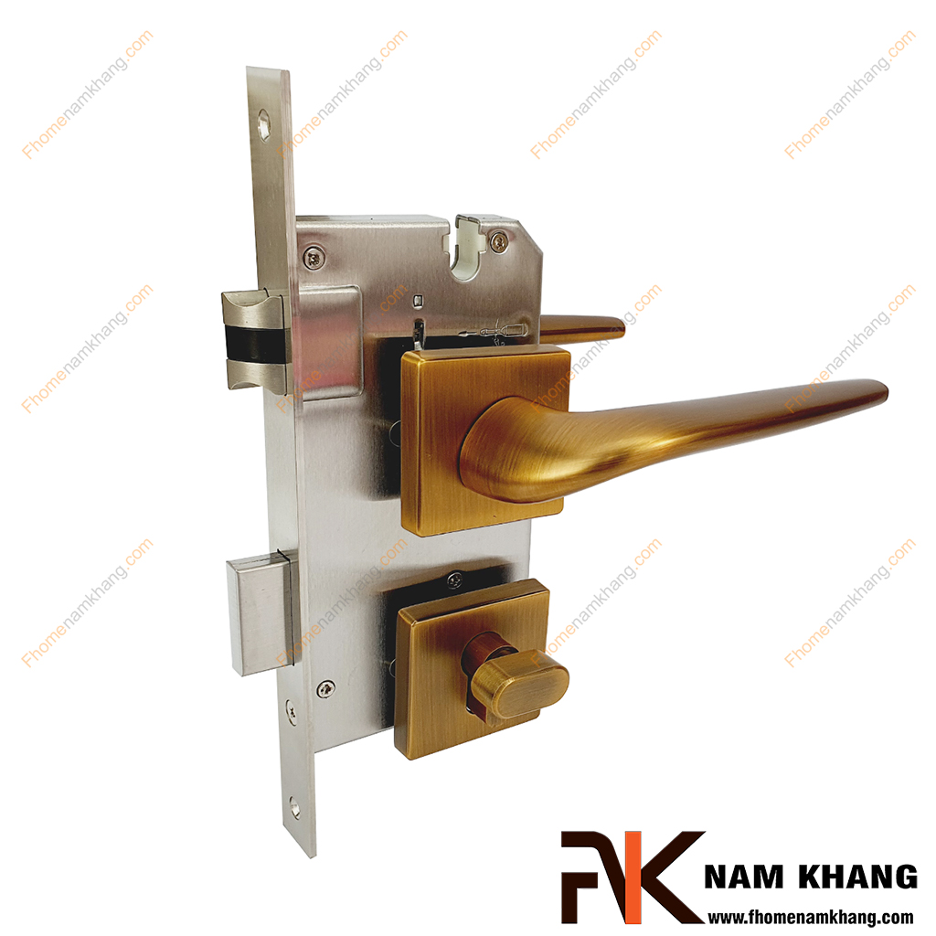 Khóa cửa phân thể thiết kế hiện đại màu cafe NK574V-CF- kiểu khóa cửa tiện lợi được lựa chọn sử dụng nhiều trong thiết kế nội ngoại thất nhà ở, chung cư, biệt thự,...