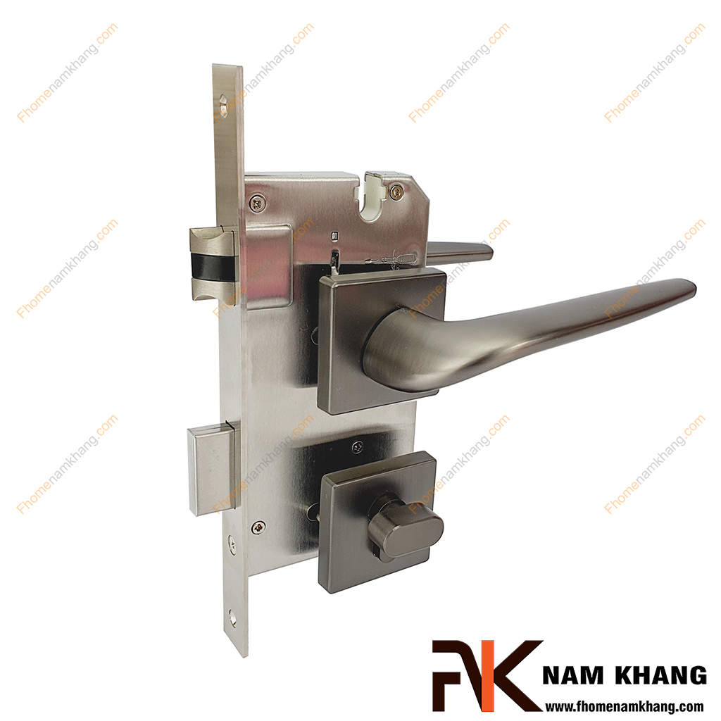 Khóa cửa phân thể thiết kế hiện đại màu xám NK574V-X - kiểu khóa cửa tiện lợi được lựa chọn sử dụng nhiều trong thiết kế nội ngoại thất nhà ở, chung cư, biệt thự,...