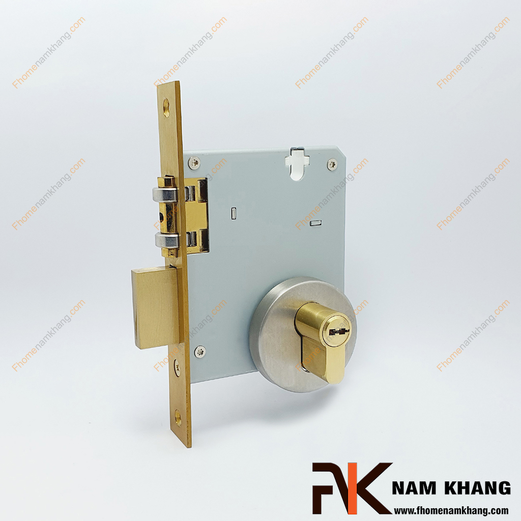 Khóa âm cửa tròn inox NK566KAT-INOX304 - mẫu khóa cửa thường được sử dụng trong các loại cửa gỗ hoặc cửa kim loại với thiết kế âm trong thân cửa để đảm báo tính thẩm mỹ và an toàn.