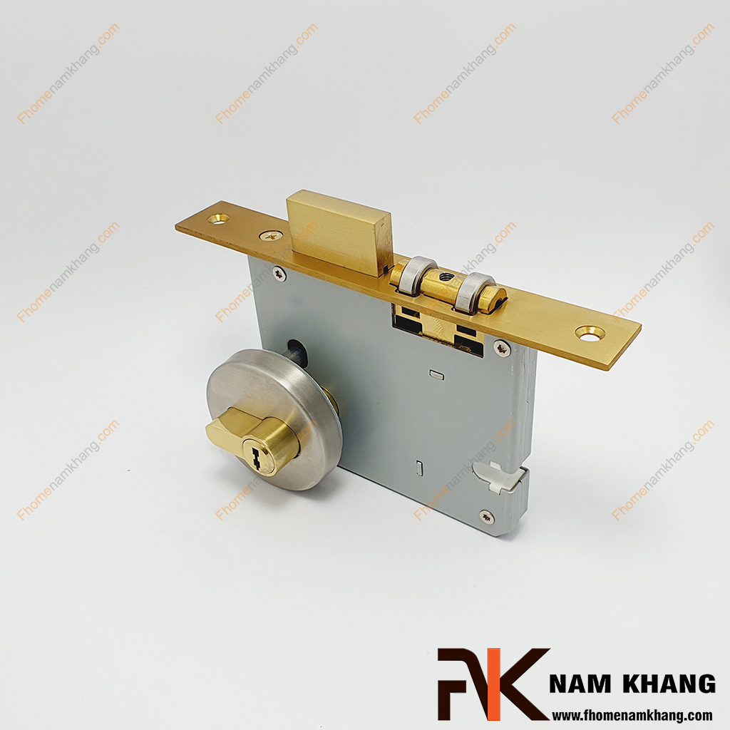 Khóa âm cửa tròn inox NK566KAT-INOX304 - mẫu khóa cửa thường được sử dụng trong các loại cửa gỗ hoặc cửa kim loại với thiết kế âm trong thân cửa để đảm báo tính thẩm mỹ và an toàn.