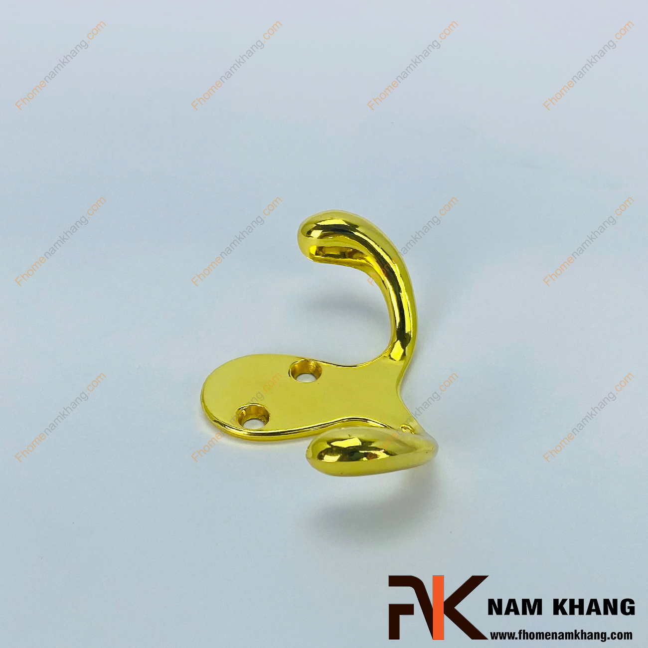Móc gắn tường dạng đôi màu vàng NK125-V là một sản phẩm phụ kiện được chế tạo từ chất liệu cao cấp.