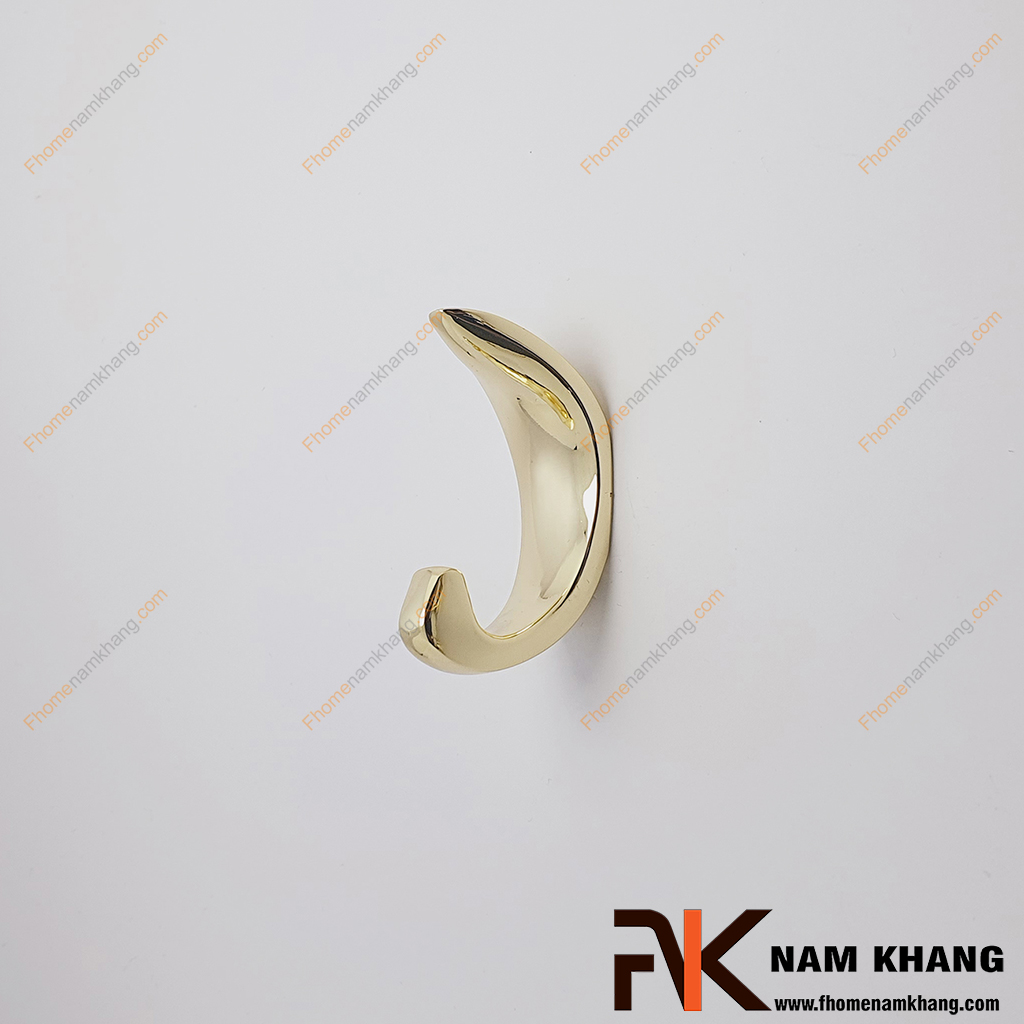 Móc treo dáng cong màu vàng bóng NK124G-V - Móc treo thiết kế dạng cong mềm mại, mang phong cách hiện đại tối giản.