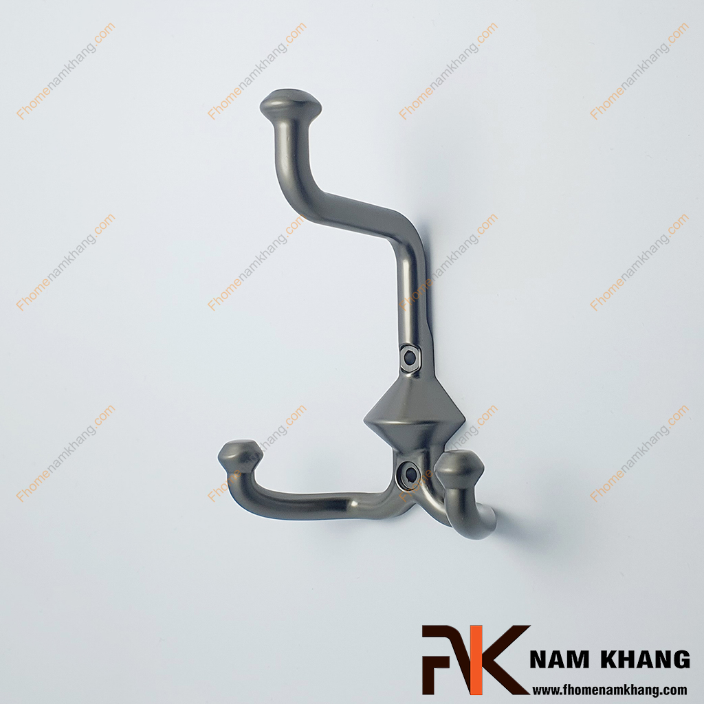 Móc treo tường 3 chấu màu xám NK122N-X - Móc treo được thiết kế ba chấu tiện dụng, gồm hai nhánh dưới và một nhánh trên dài, phù hợp để treo nhiều loại vật dụng khác nhau.