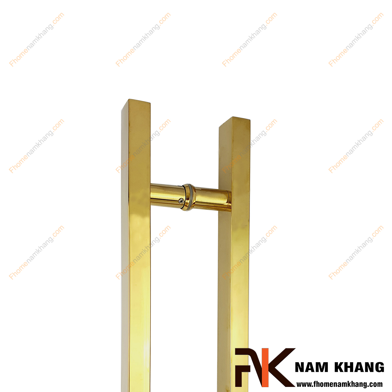 Tay nắm cửa chính dạng thanh vuông màu vàng bóng NK900-V201 được sản xuất từ chất liệu cao cấp, sử dụng được cho mọi loại cửa với nhiều chất liệu từ gỗ, kính, nhôm,...