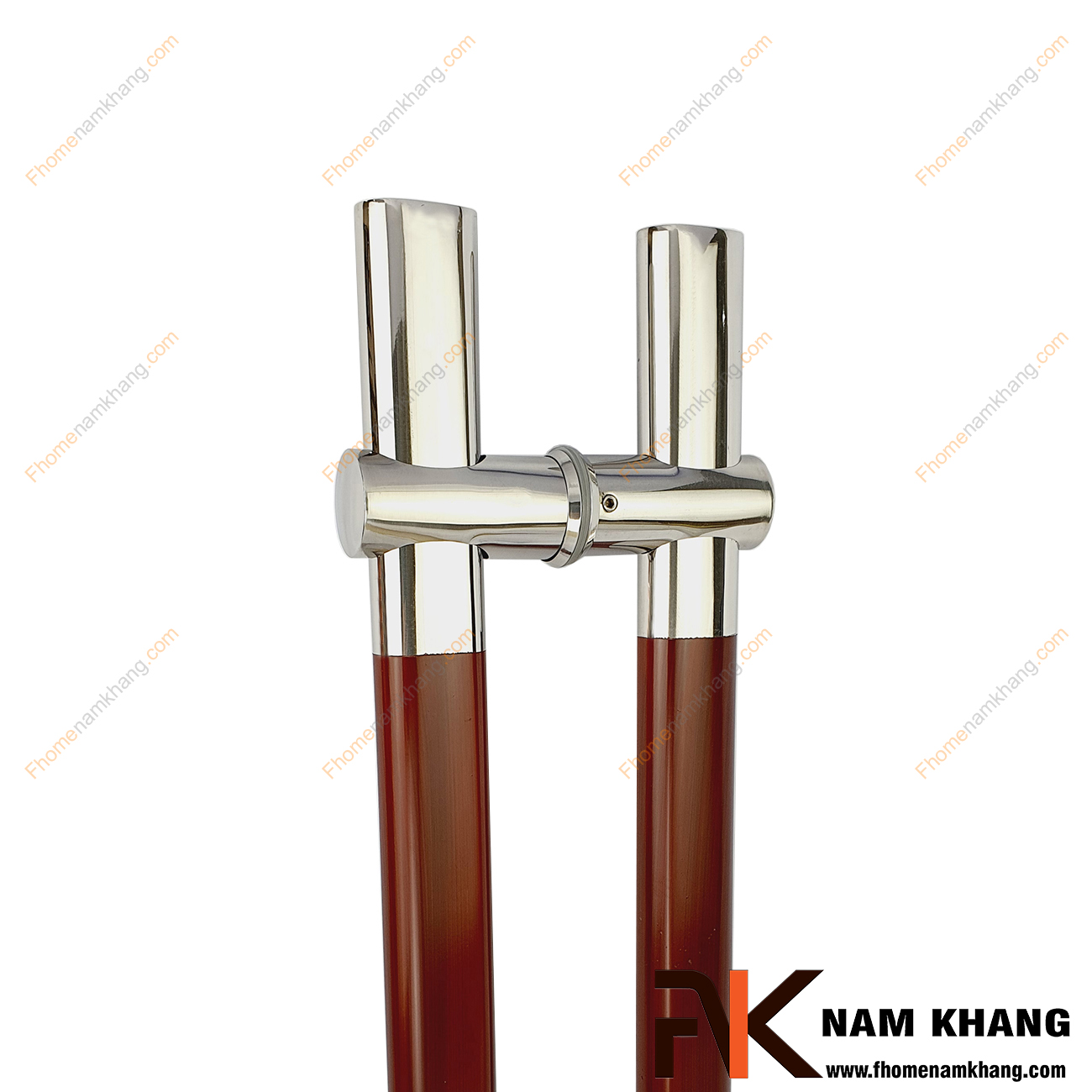 Tay nắm cửa dịch tâm màu inox phối gỗ đỏ NKC008-GD là dòng tay nắm khá độc đáo cho các dạng cửa với nhiều chất liệu khác nhau. Điểm đặc biệt của dòng tay nắm này là phần đế của tay nắm có thể nới lỏng để dịch chuyển tùy theo nhu cầu của người sử dụng.