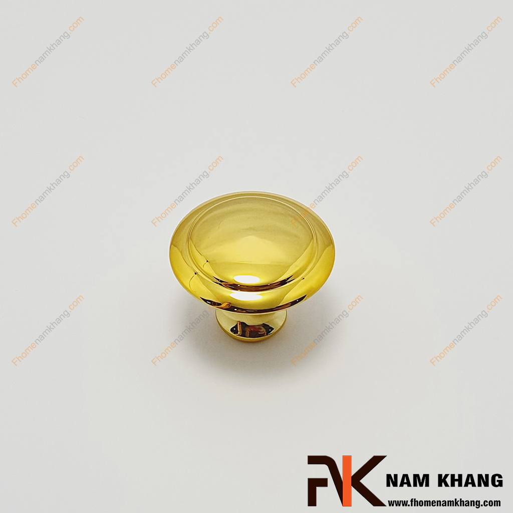 Núm cửa tủ dạng tròn màu vàng NK496L-V - một tay nắm tủ hợp kim giá rẻ được ưa chuộng sử dụng.