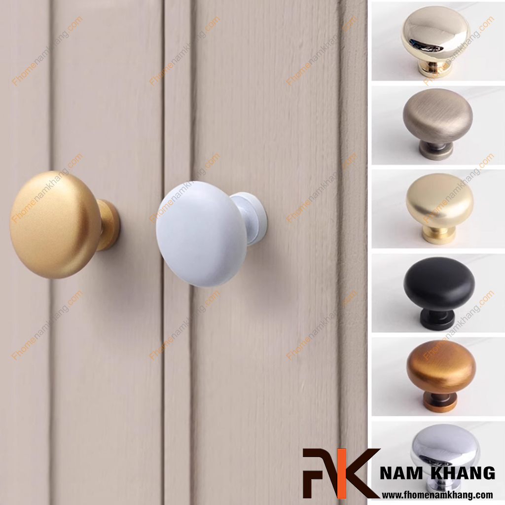 Núm nắm cửa tủ tròn trơn màu hồng bóng NK172-HB - sản phẩm phụ kiện cửa tủ với nhiều màu sắc được phối hợp rộng rãi trên các dạng phong cách tủ kệ. 