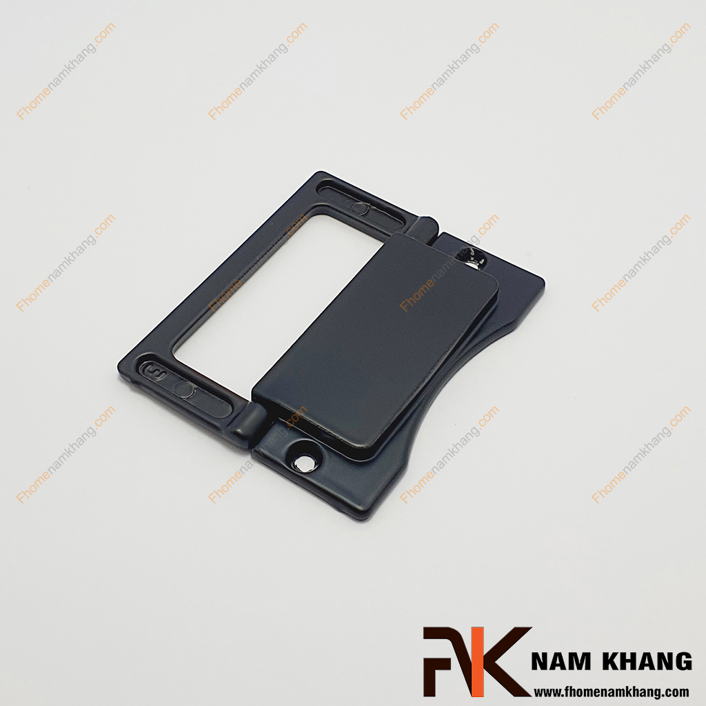 Tay nắm cửa tủ dạng vòng màu đen NK138L-64D, dạng tay nắm vòng chữ nhật bền đẹp dễ lắp đặt và sử dụng.