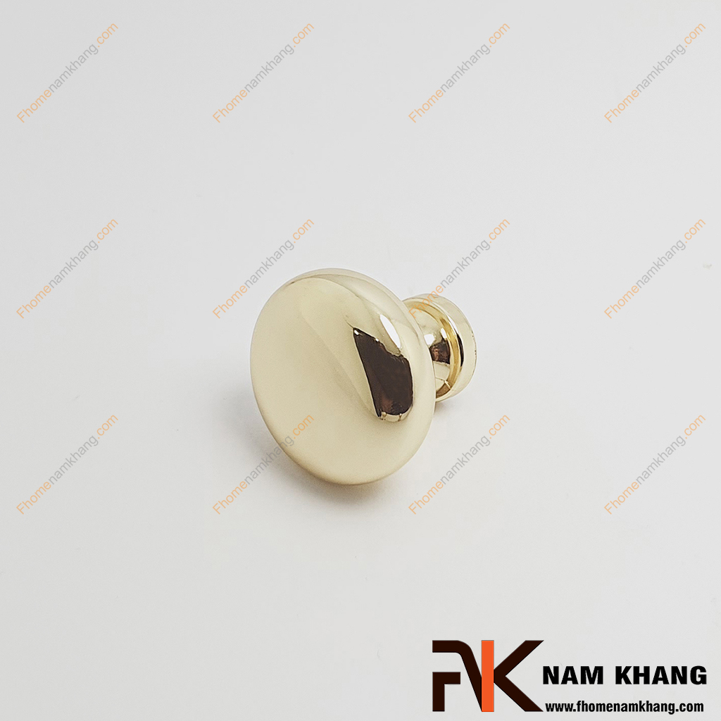 Núm tròn tủ màu vàng bóng NK172LS-V - một tay nắm cửa tủ dạng núm tròn, được thiết kế theo phong cách đơn giản.