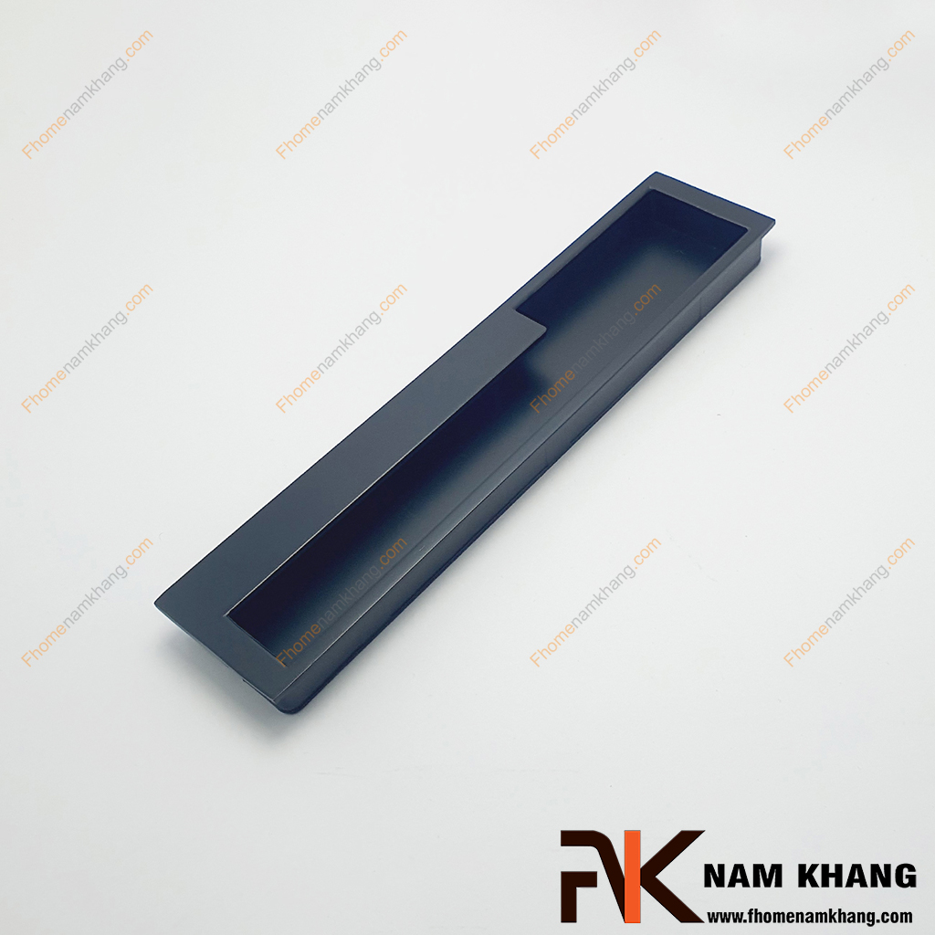 Tay nắm âm cửa tủ dạng cặp trái phải màu đen NK438L-192D Bộ tay nắm âm cửa tủ được thiết kế dạng đối xứng trái – phải, tạo sự đồng bộ và cân đối khi lắp đặt trên cánh tủ đôi. 