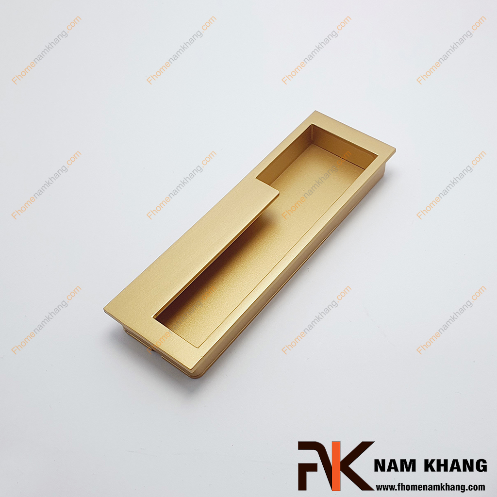 Tay nắm âm cửa tủ dạng cặp trái phải NK438L-128VM Bộ tay nắm âm cửa tủ được thiết kế dạng đối xứng trái – phải, tạo sự đồng bộ và cân đối khi lắp đặt trên cánh tủ đôi.