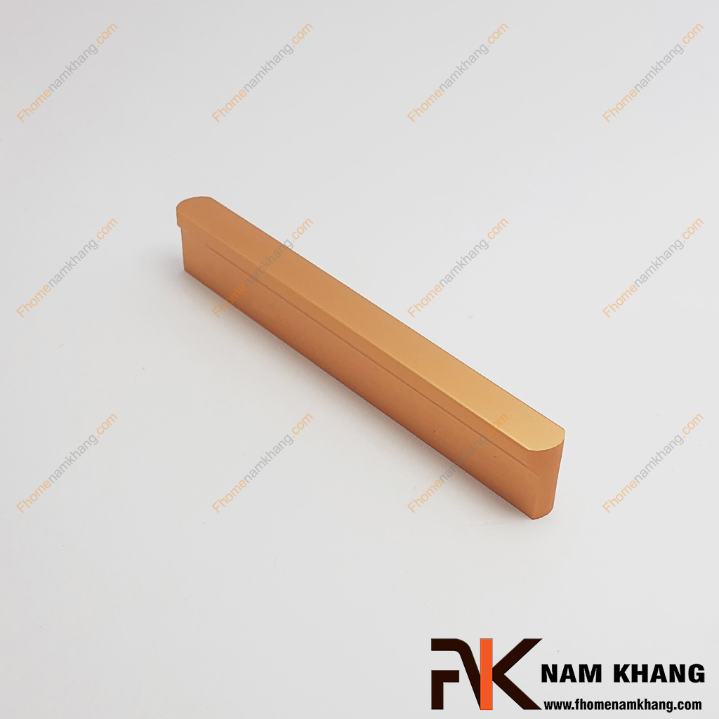 Tay nắm tủ thanh dài màu vàng NK406L-VB mẫu tay nắm cửa tủ dáng thanh thẳng, hoàn thiện với màu vàng hiện đại.