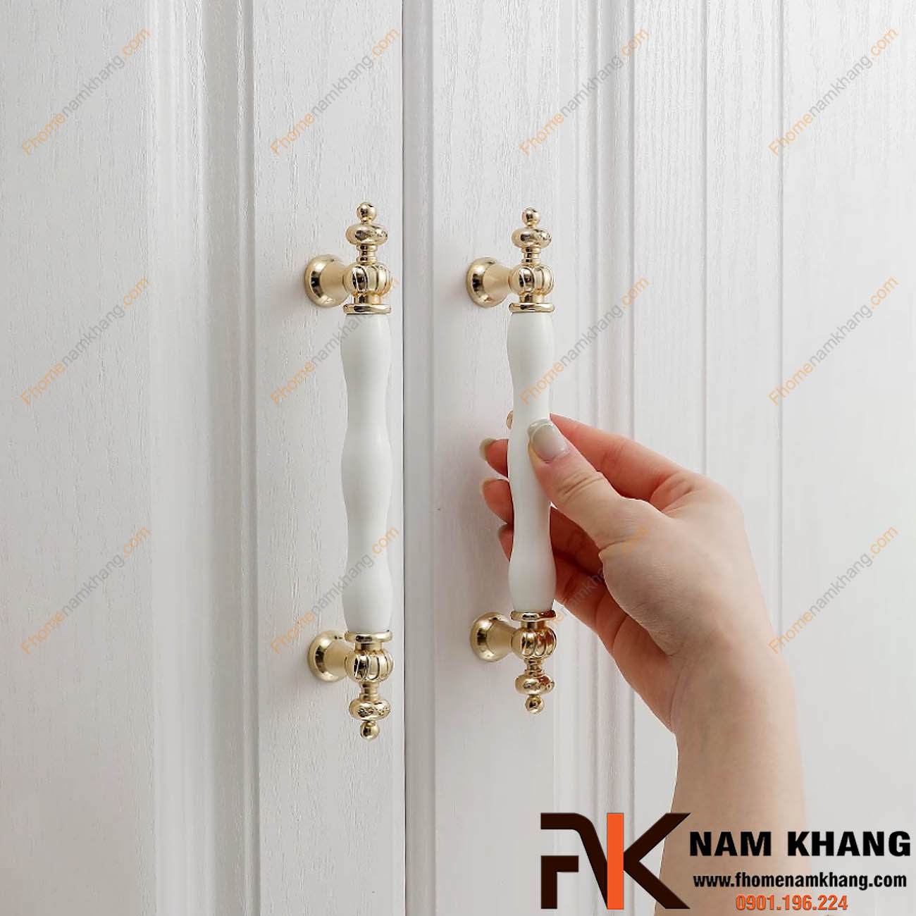 Tay nắm tủ sứ cao cấp 