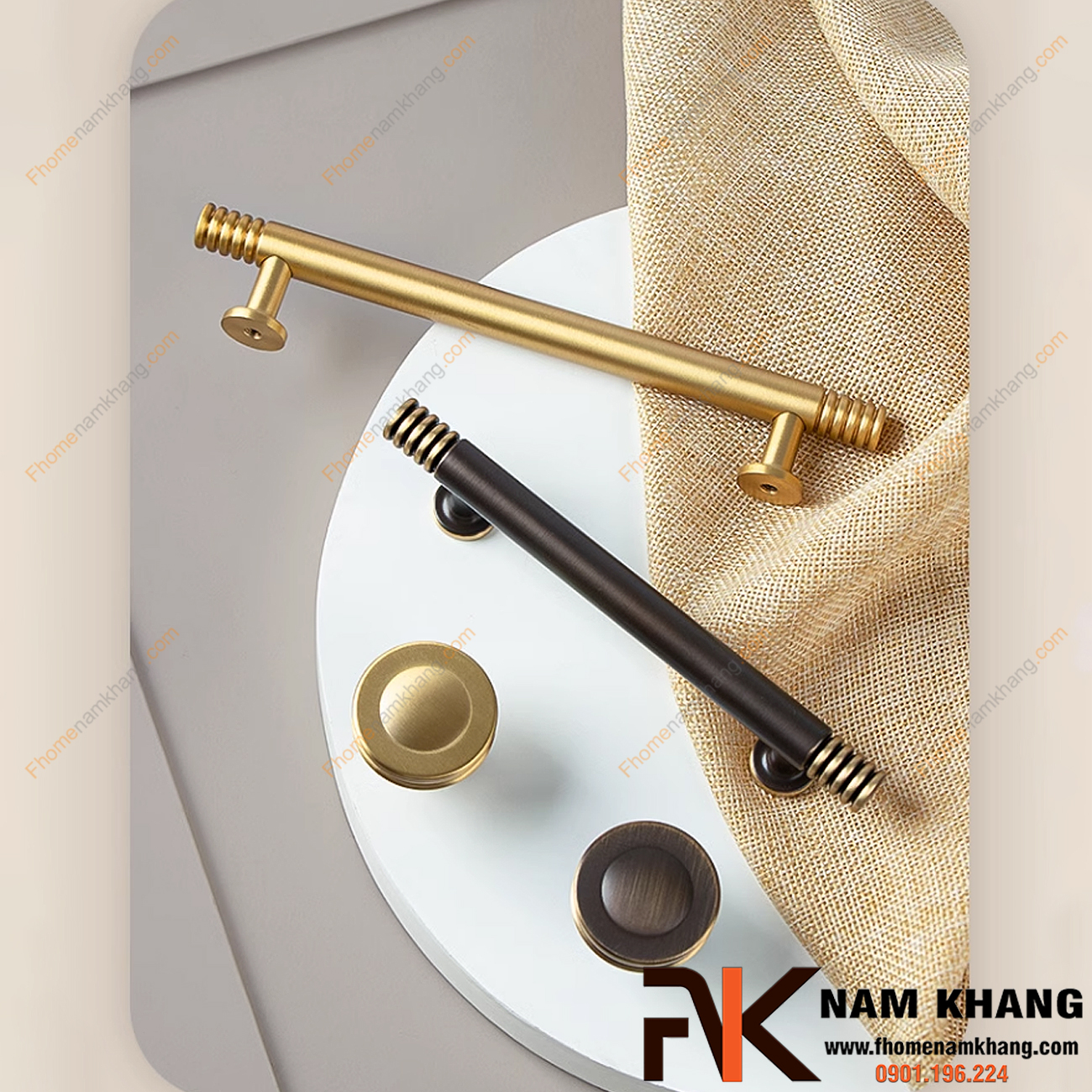 Tay nắm tủ đồng cao cấp 