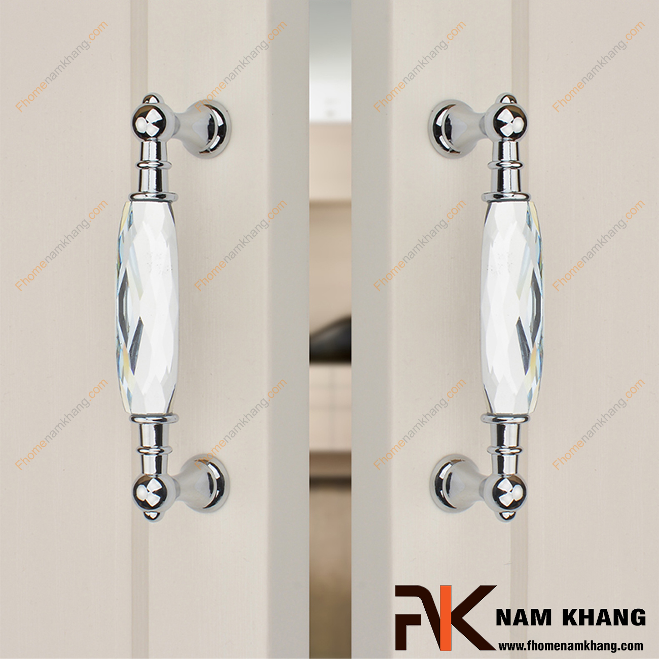 Tay nắm tủ pha lê cao cấp 