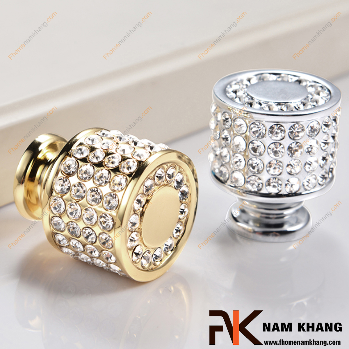 Tay nắm tủ pha lê cao cấp 