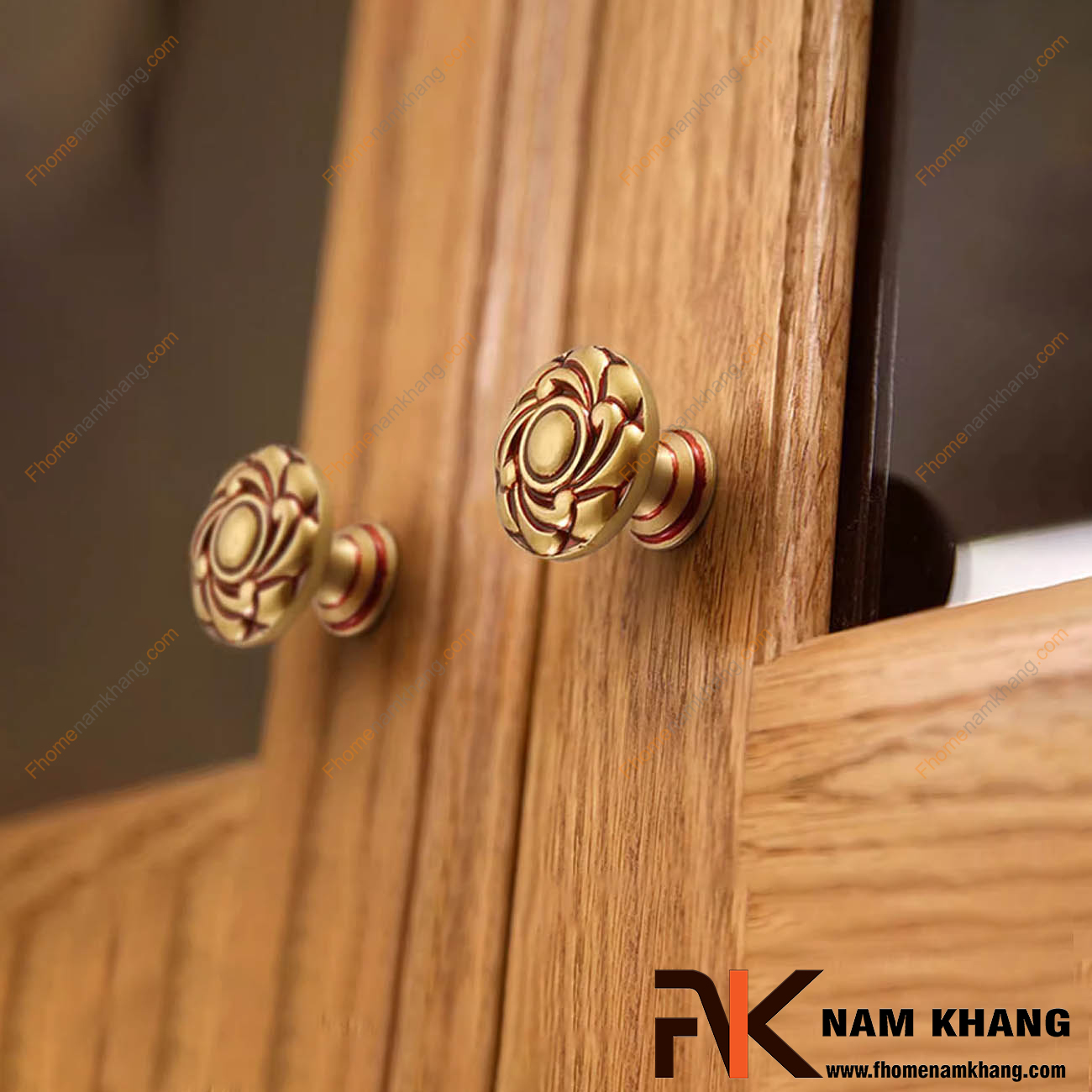 Núm tay nắm tủ đồng