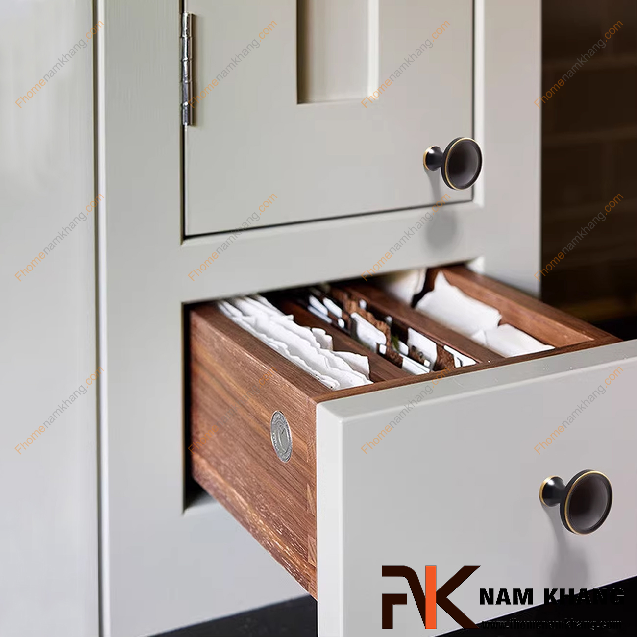 Núm tay nắm tủ đồng