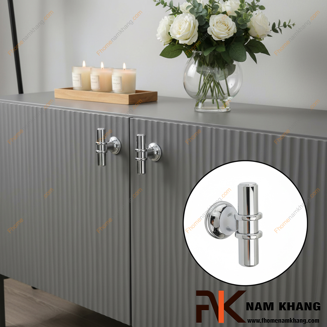 Tay nắm tủ hợp kim