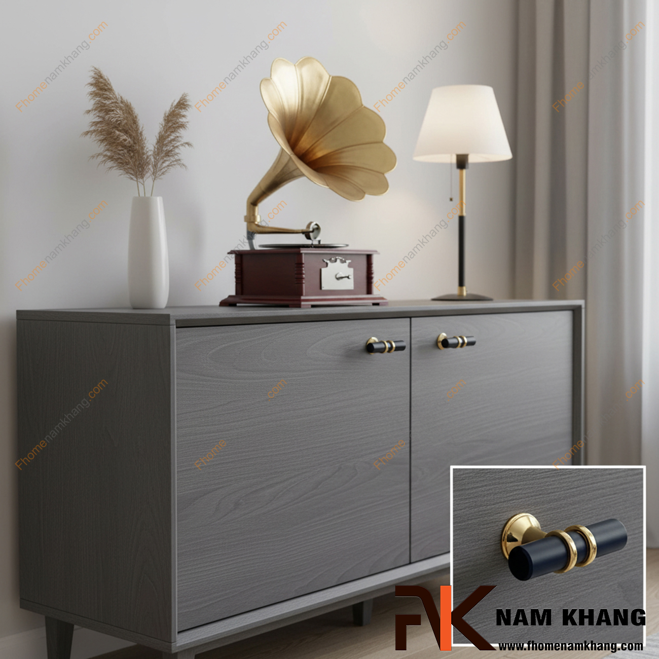 Núm tay nắm tủ