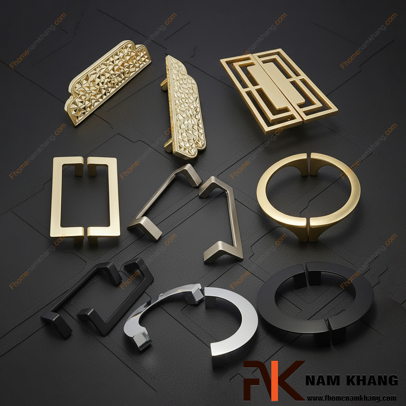 Tay nắm tủ hợp kim