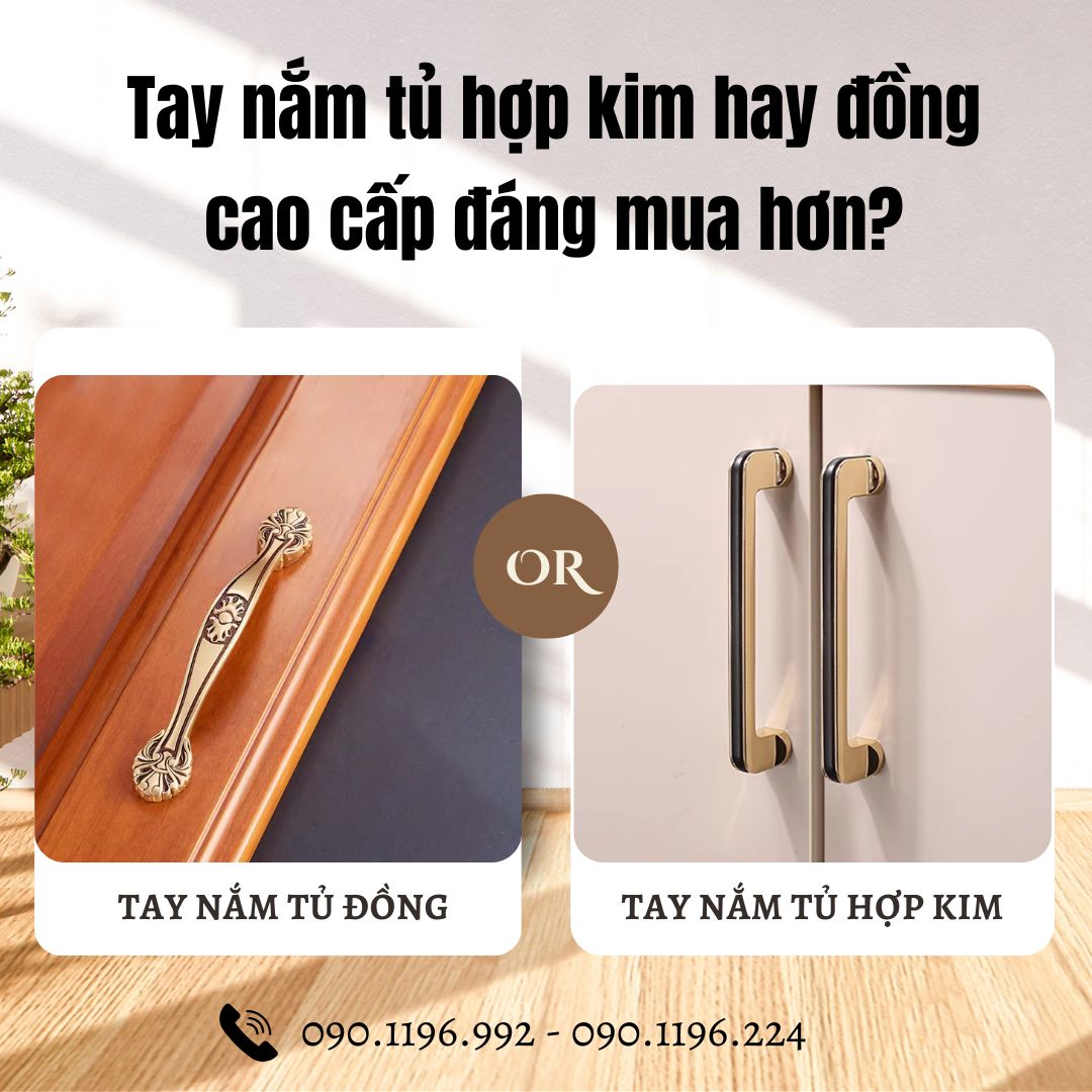 Tay nắm tủ hợp kim