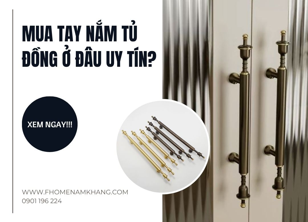 Tay nắm tủ đồng
