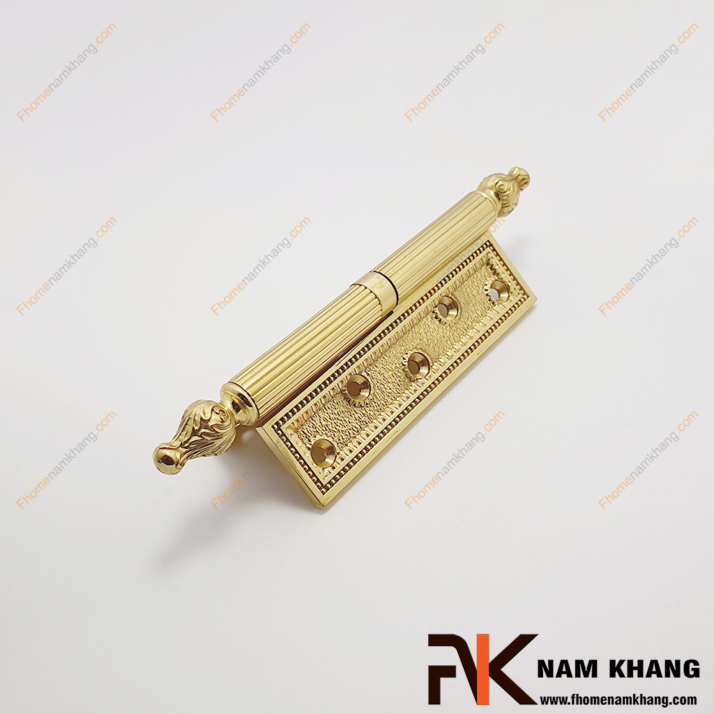 Bản lề cối đồng hoa lỗ vít NK602-FDO - kiểu dáng bản lề cửa đồng đặc cao cấp có độ bền cao và khả năng chống ăn mòn tốt.
