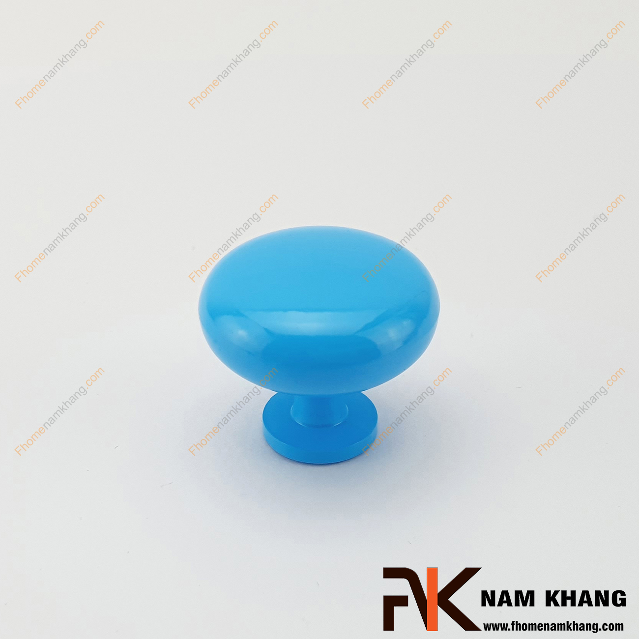 Núm cửa tủ dạng tròn màu xanh dương NK172-XD - sản phẩm phụ kiện cửa tủ với nhiều màu sắc được phối hợp rộng rãi trên các dạng phong cách tủ kệ