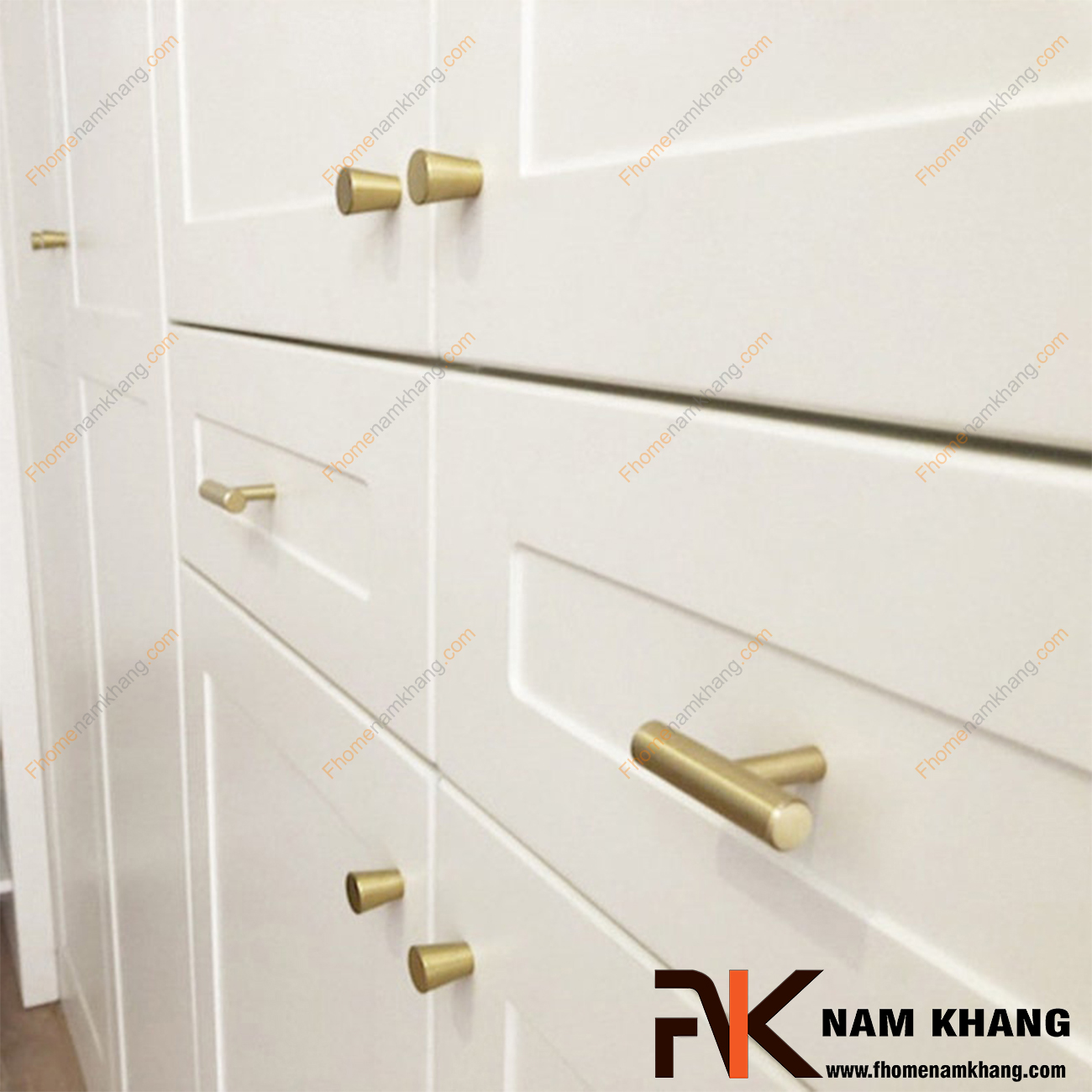 Núm cửa tủ dạng chữ T màu vàng ánh kim NK238-V- sản phẩm phụ kiện tủ dạng chữ T đơn giản - tiện dụng - bền đẹp và dễ dàng phối hợp trên nhiều dạng tủ kệ.