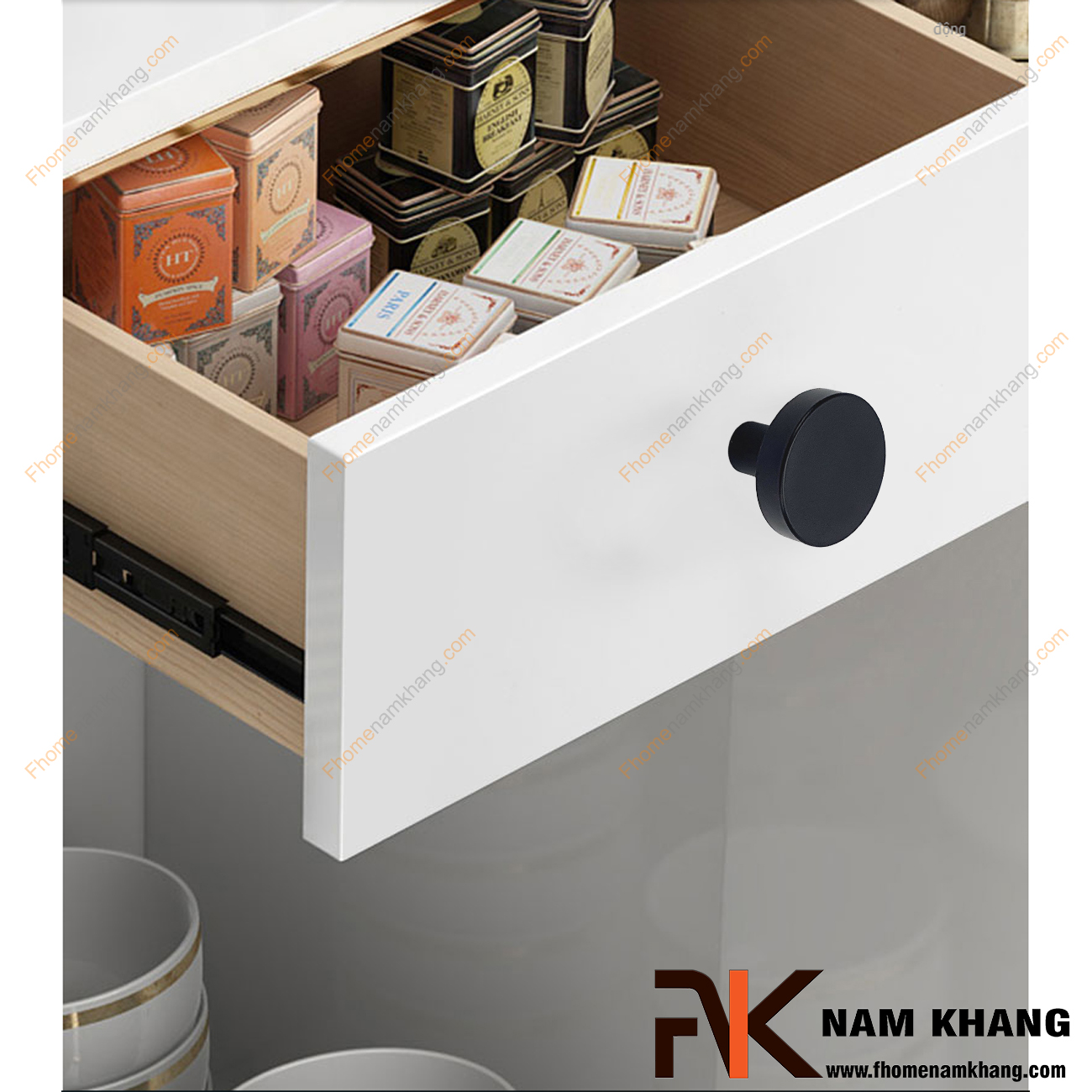 Núm cửa tủ dạng tròn trơn đen mờ NK267-ND - Một thiết kế rất đơn giản, một chất liệu chất lượng cao, một sản phẩm đáp ứng được tất cả các tiêu chí nội thất. 