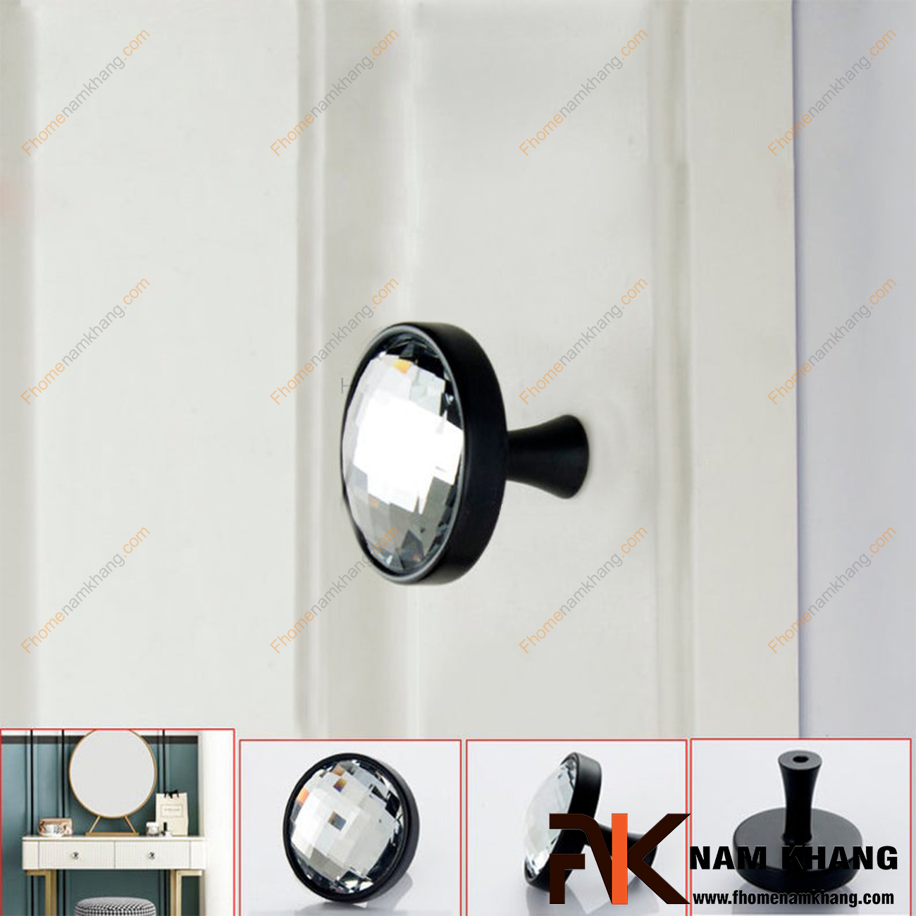 Là một sản phẩm núm cửa tủ có nét đẹp hiện đại, Núm cửa tủ dạng tròn phối pha lê NK435-DTD có sự kết hợp các họa tiết vân đá khá nổi bật, điều này tạo cho người sử dụng một cảm giác thu hút khó tả.