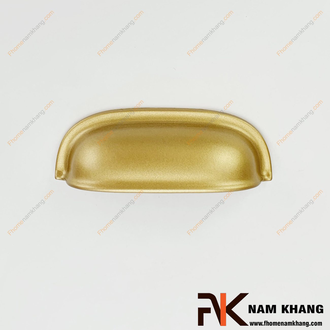 Tay nắm tủ bán nguyệt màu vàng mờ NK309-64VM một sản phẩm tay nắm có thiết kế quen thuộc dạng tổ yến.
