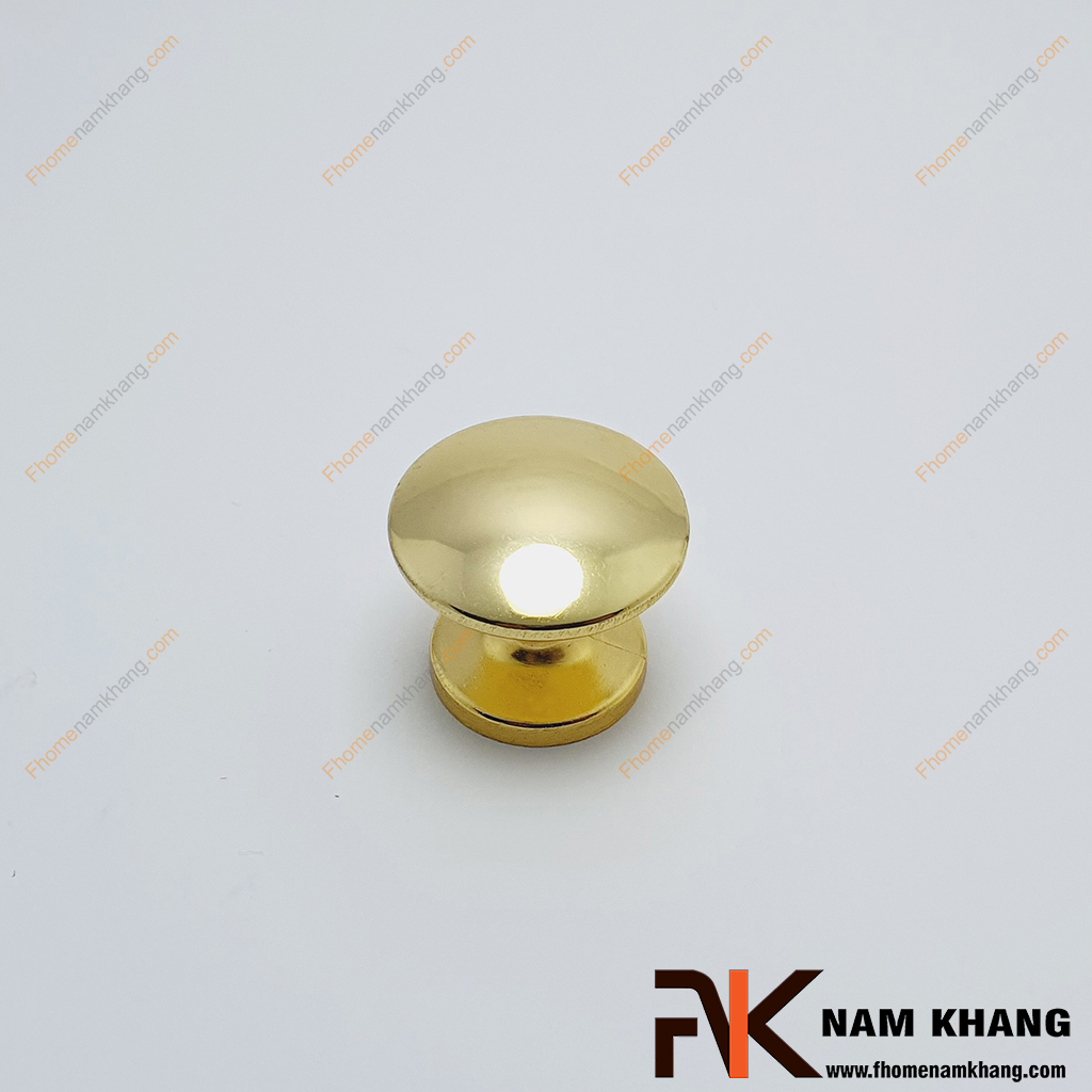 Núm tay nắm tủ hợp kim màu vàng NK495L-V - Núm nắm cửa tủ được thiết kế theo phong cách tối giản với dáng tròn mềm mại, mang lại cảm giác thanh lịch và tinh tế cho không gian nội thất.