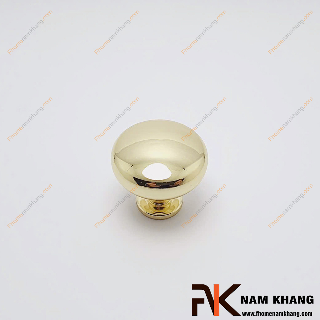 Núm tay nắm tủ tròn vàng bóng NK172L-V - Đây là núm nắm cửa tủ tròn được chế tạo từ hợp kim với lớp hoàn thiện màu vàng bóng cao cấp. 