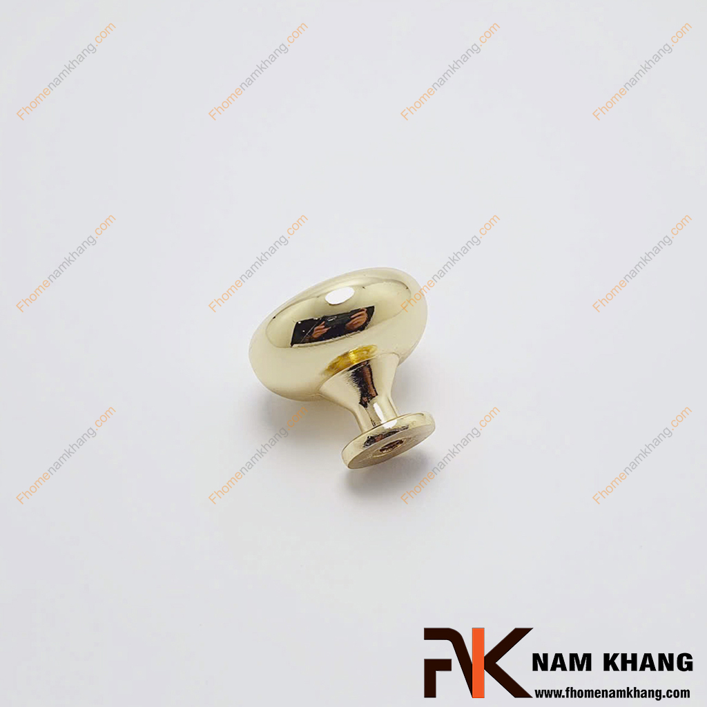 Núm tay nắm tủ tròn vàng bóng NK172L-V - Đây là núm nắm cửa tủ tròn được chế tạo từ hợp kim với lớp hoàn thiện màu vàng bóng cao cấp. 