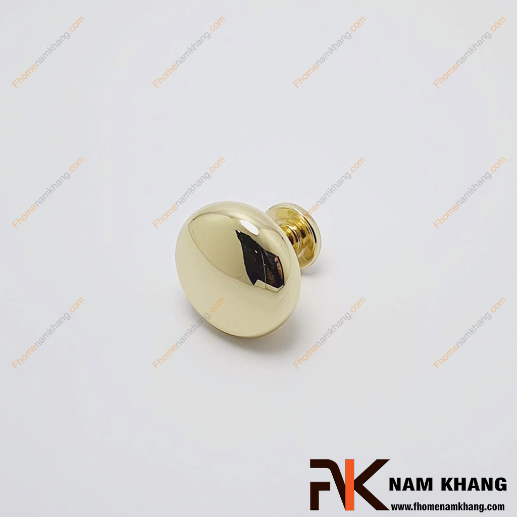 Núm tay nắm tủ tròn vàng bóng NK172L-V - Đây là núm nắm cửa tủ tròn được chế tạo từ hợp kim với lớp hoàn thiện màu vàng bóng cao cấp. 