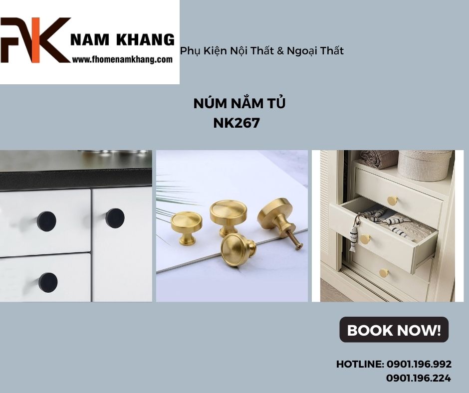 Núm nắm tủ cao cấp 