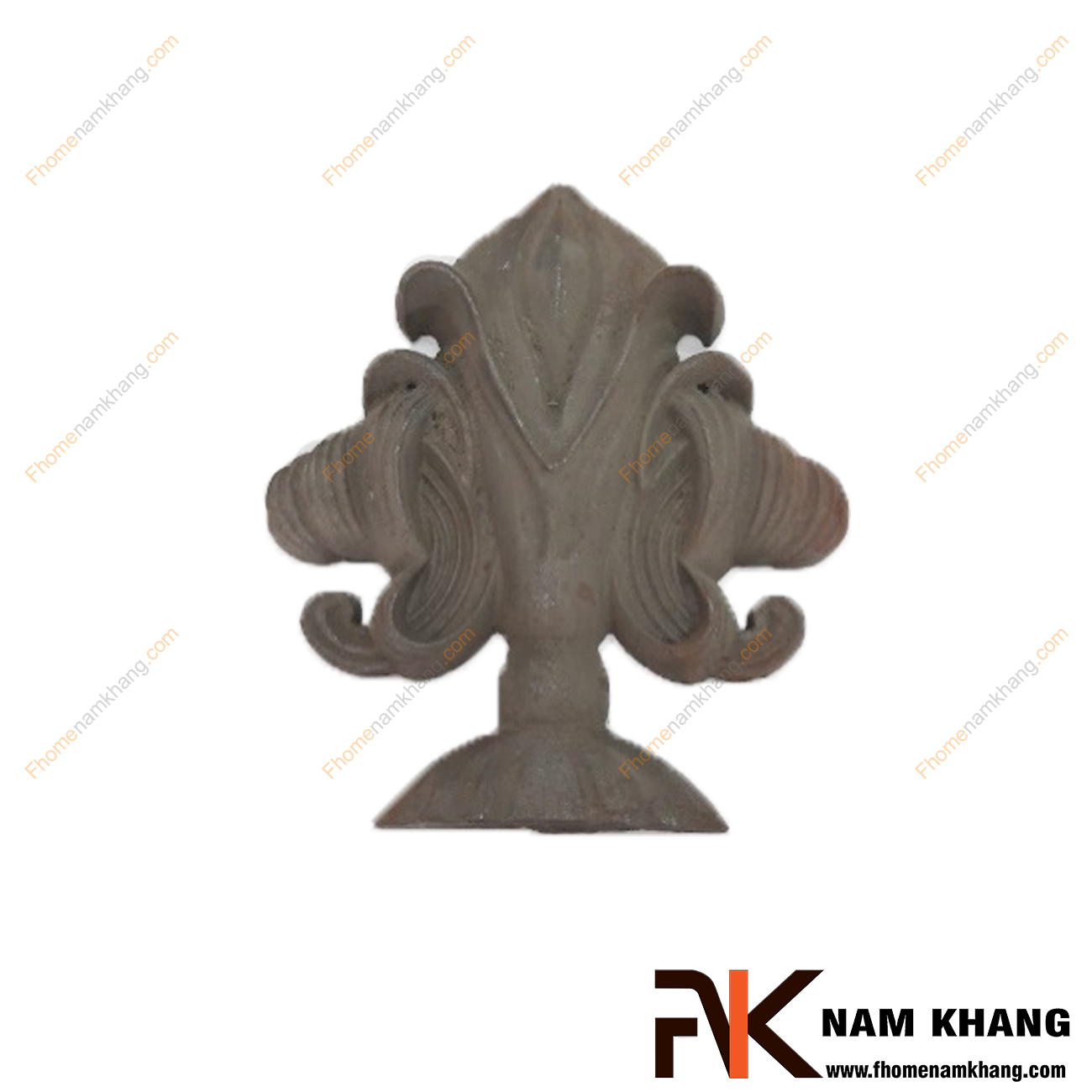 Phụ kiện gang đúc tạo hình nụ hoa NKS-102 là phụ kiện dành cho các sản phẩm sắt uốn mỹ thuật.  Chi tiết được sử dụng để nối các hàn, lắp ghép và trang trí.