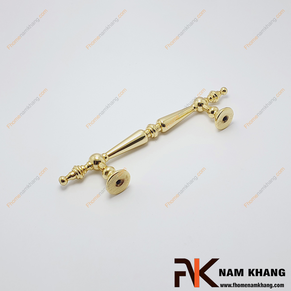 Tay nắm cửa tủ cao cấp vàng bóng NK522S-96VB - Tay nắm cửa tủ gây ấn tượng với thiết kế cân đối, lấy cảm hứng từ phong cách châu Âu cổ điển.