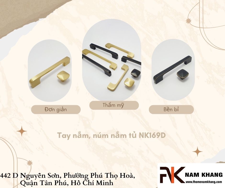 Tay nắm tủ tân cổ điển là dòng tay nắm được nhiều khách hàng ưu chuộng bởi sự kết hợp tinh tế giữa vẻ đẹp cổ điển sang trọng, và phong cách hiện đại tối giản. Những chi tiết trang trí, tinh xảo, thiết kế đa dạng mang đến sự tiện nghi mà còn tạo điểm nhấn ấn tượng.